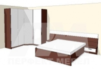 
Спалня с ъглов гардероб